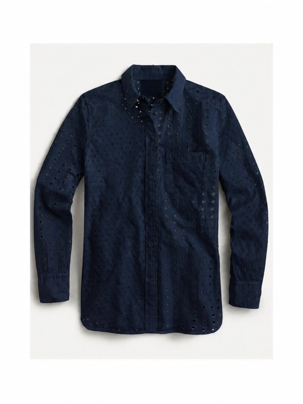 NWT J. Crew Classic-Fit Shirt in Eyelet